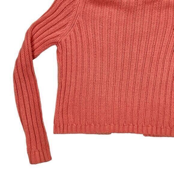 Ann Taylor Loft Studio Cardigan Sweater Womens Small Pink Granny Core Open Knit - Picture 8 of 16